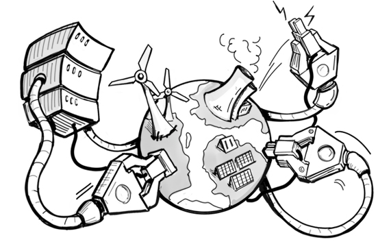 A plugged in world!